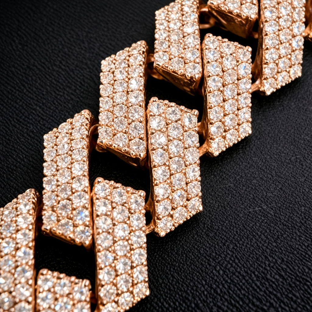 Miami Cuban Link 8MM Rose