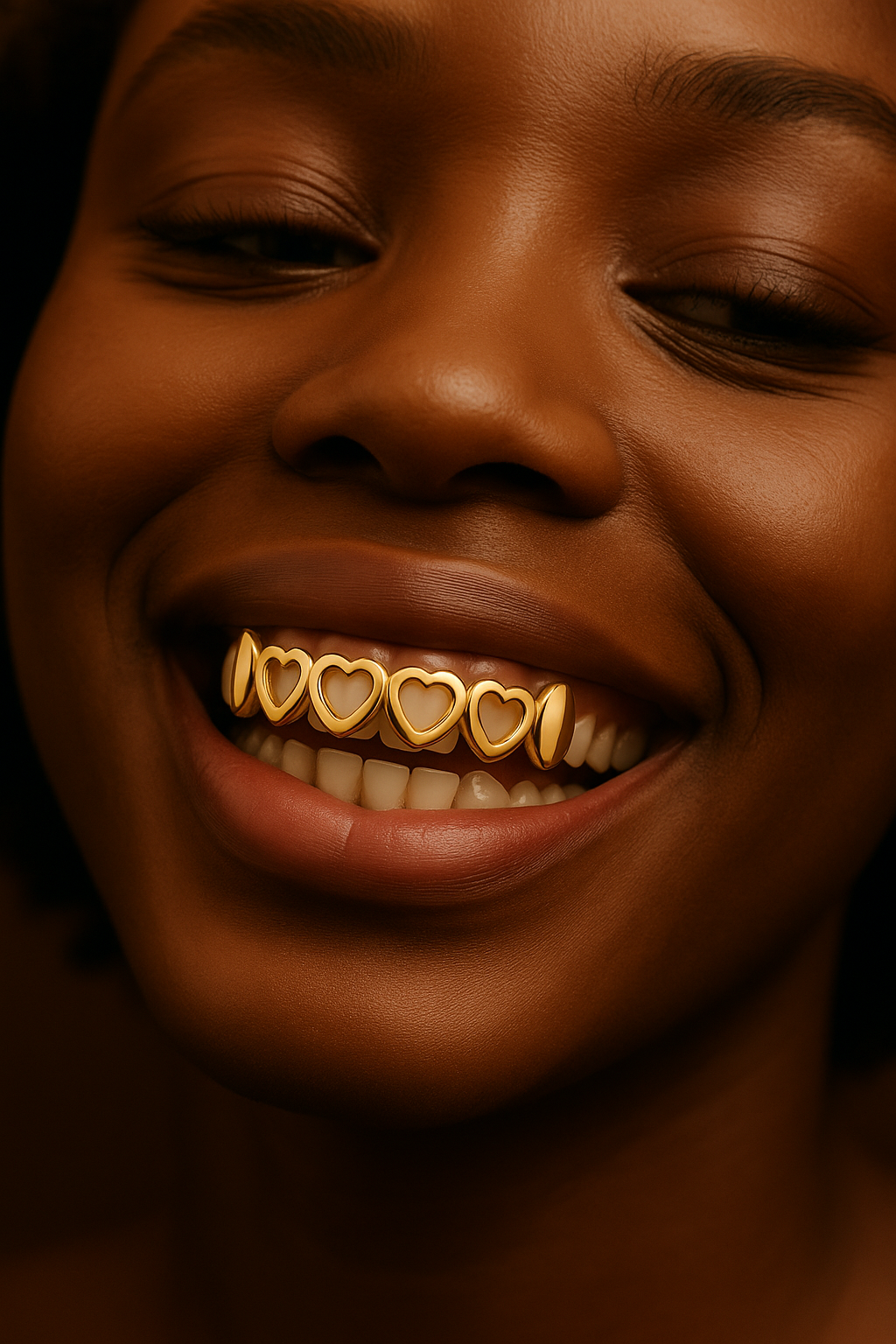 Heart Open Face Grillz