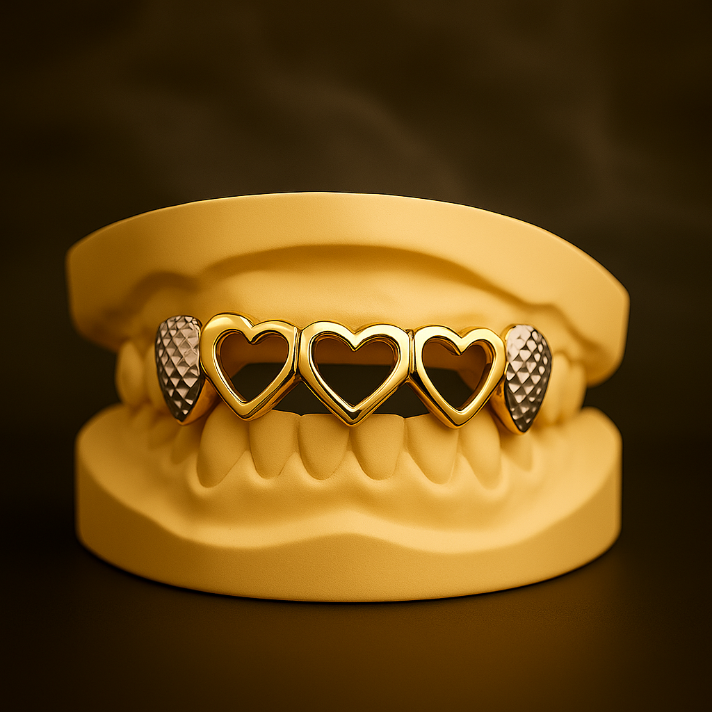 Heart Open Face Grillz
