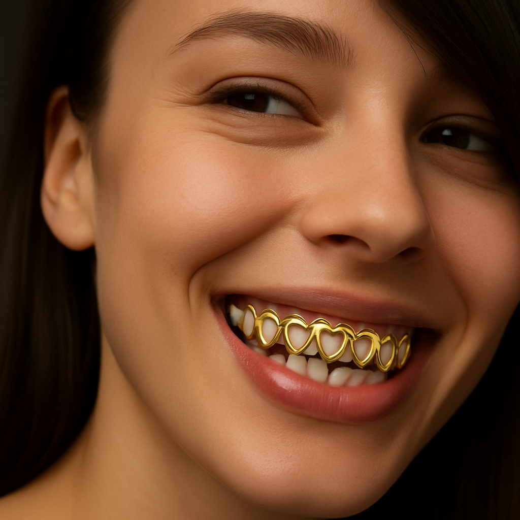 Heart Open Face Grillz