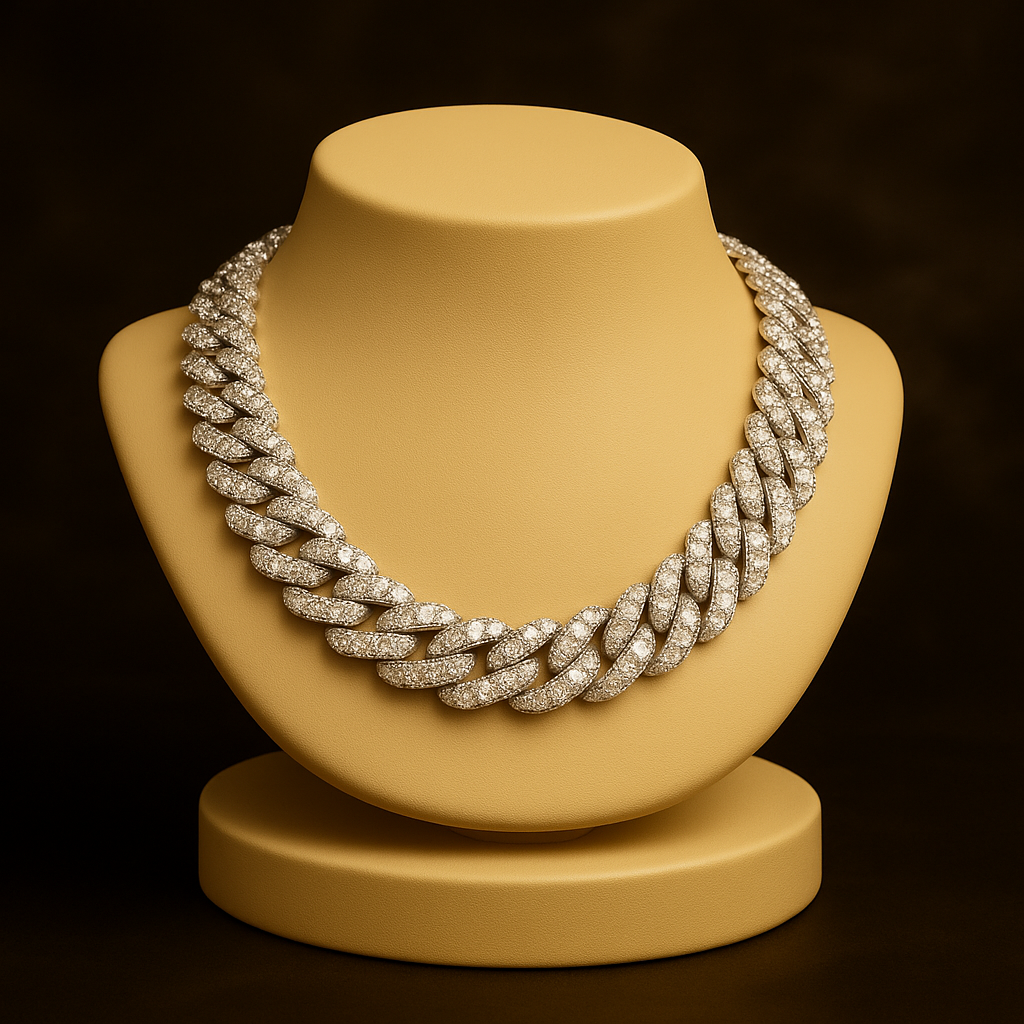 Prong Set Mens Chains