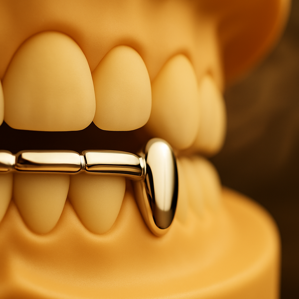 Solid 6 Teeth Connecting Bar Grillz
