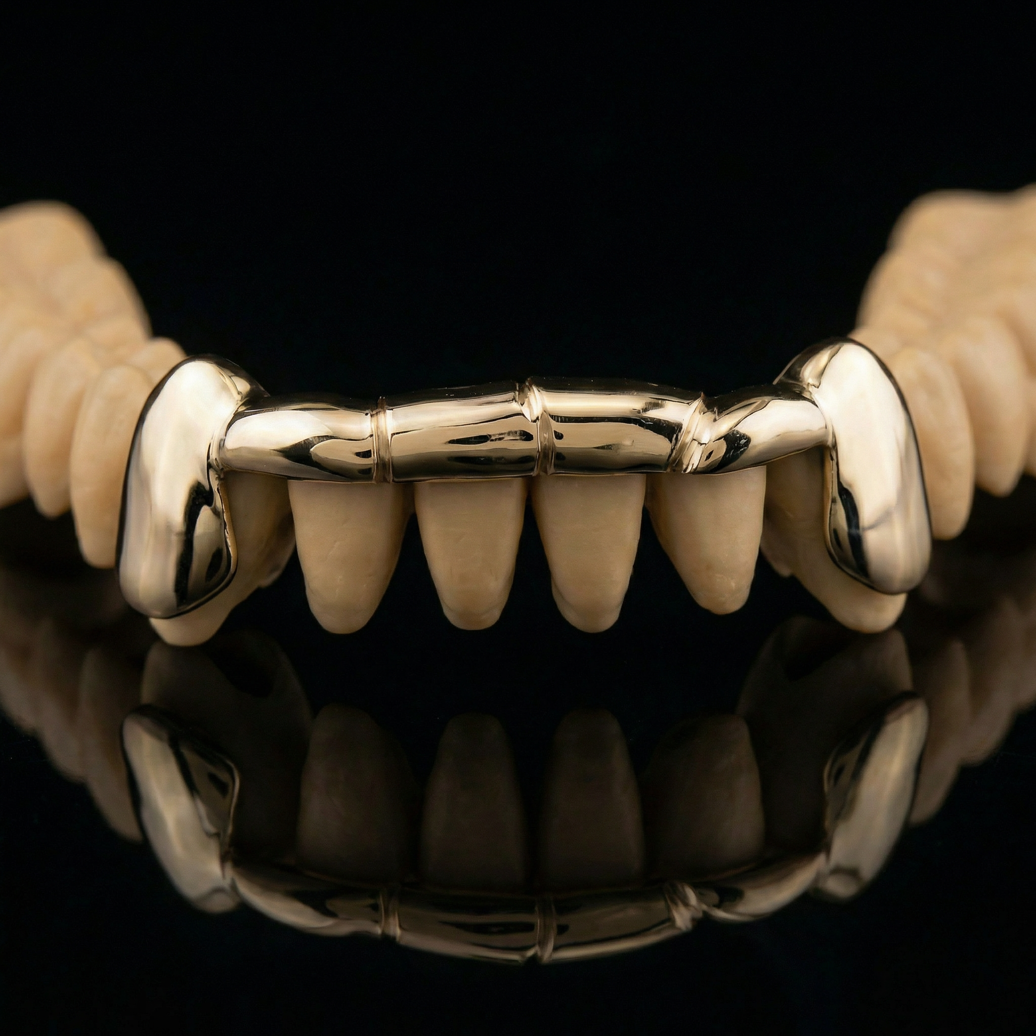 Solid 6 Teeth Connecting Bar Grillz
