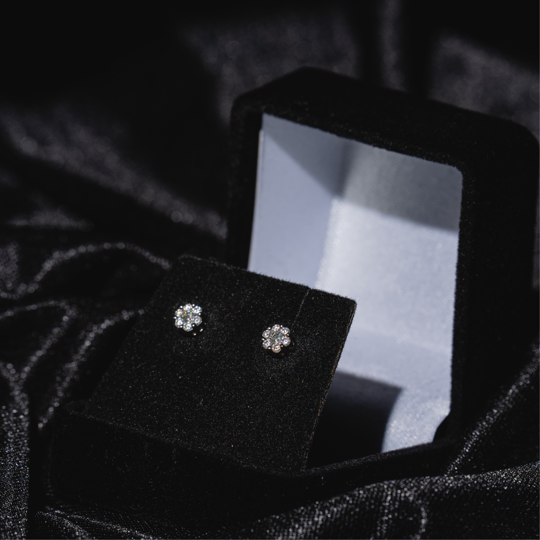Baby Flower Honey-Comb Earrings