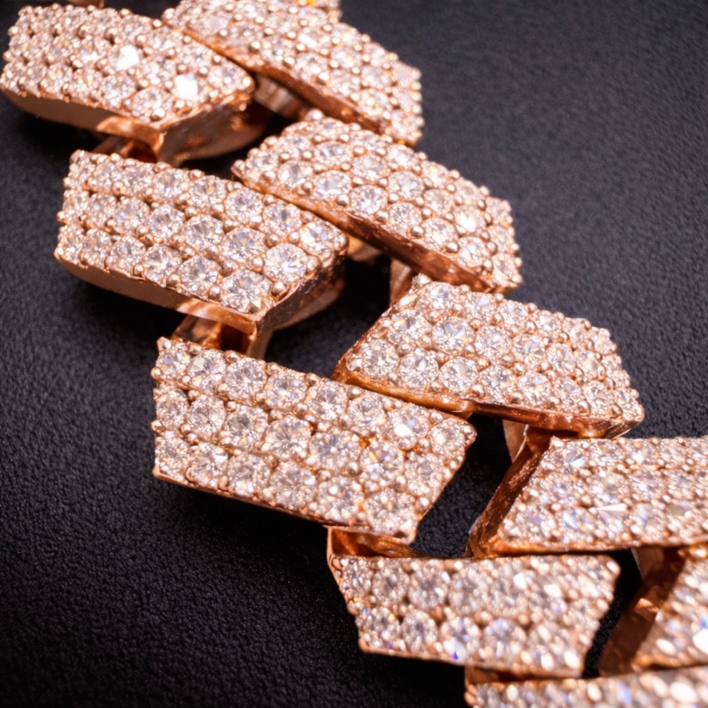 Miami Cuban Link 8MM Rose