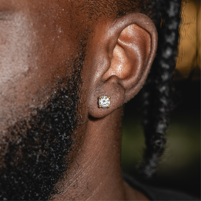 3D Solitaire Earrings