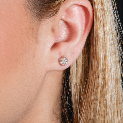 3D Women Honey-Comb Earrings