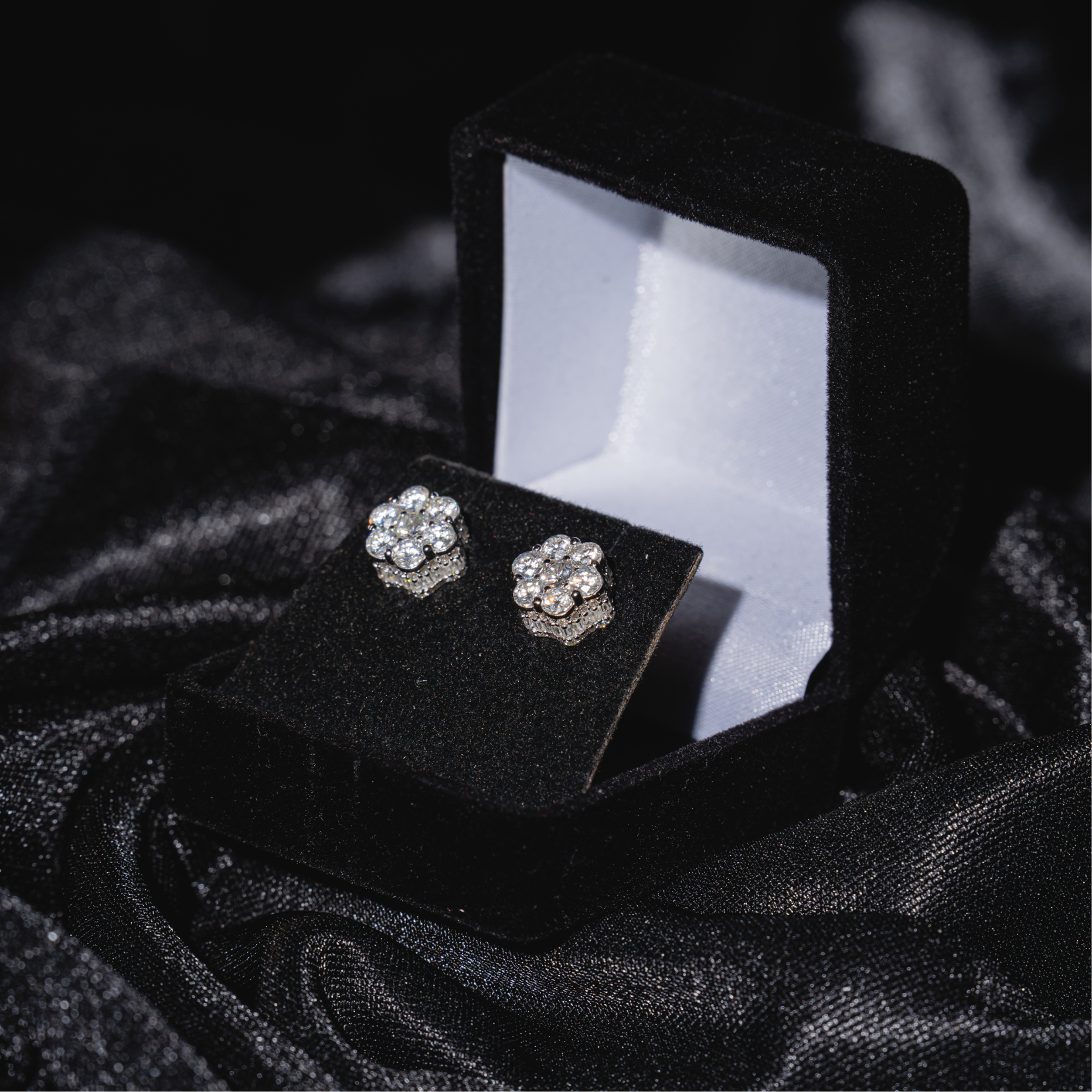 3D Men Honey Comb Earrings