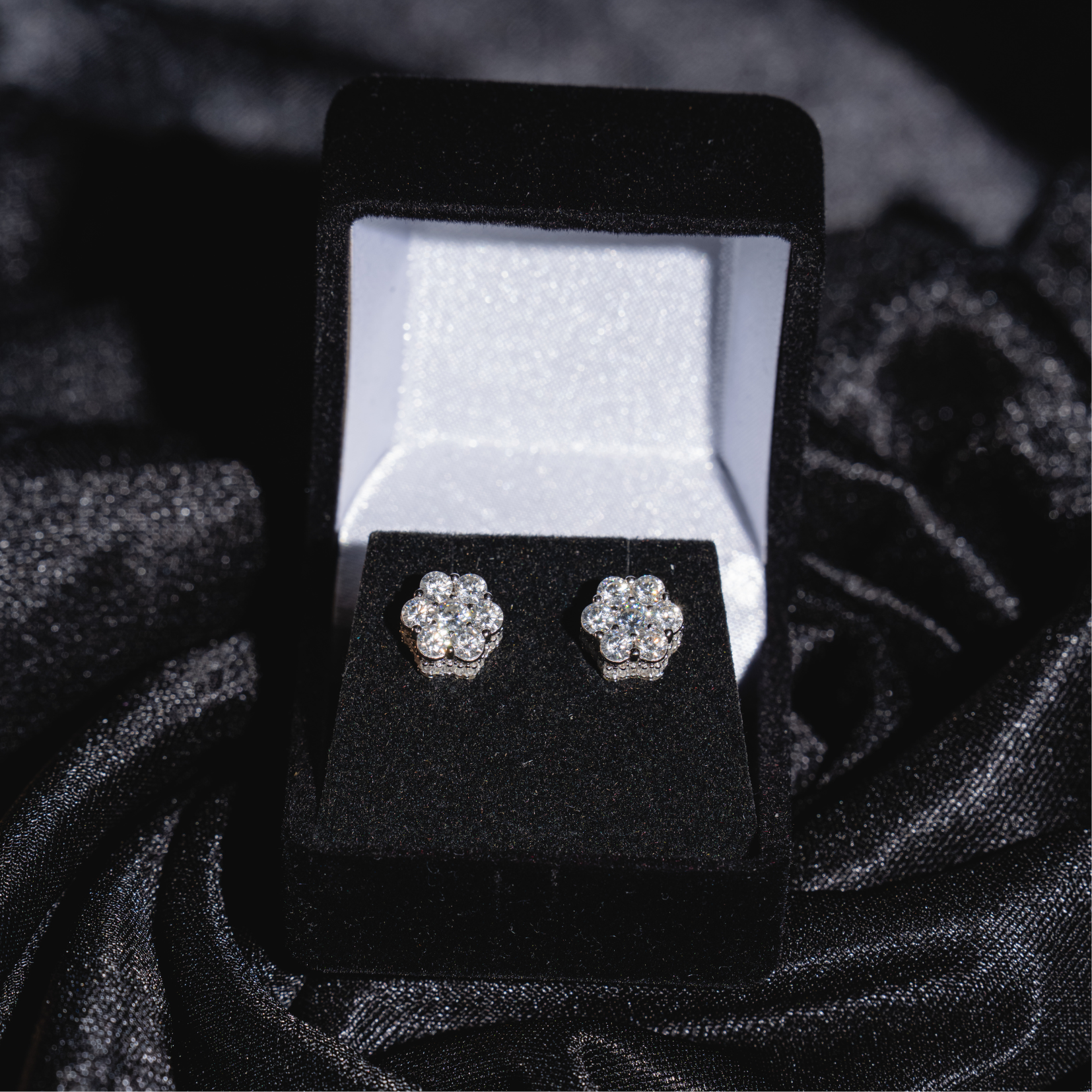 3D Men Honey Comb Earrings