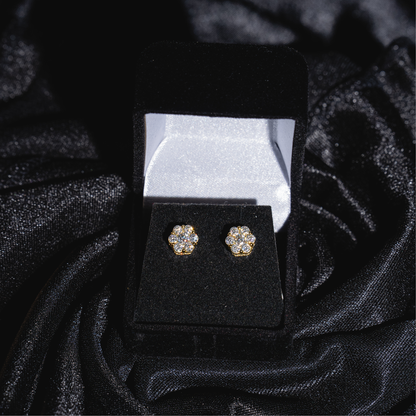 3D Men Honey Comb Earrings