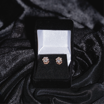 3D Men Honey Comb Earrings