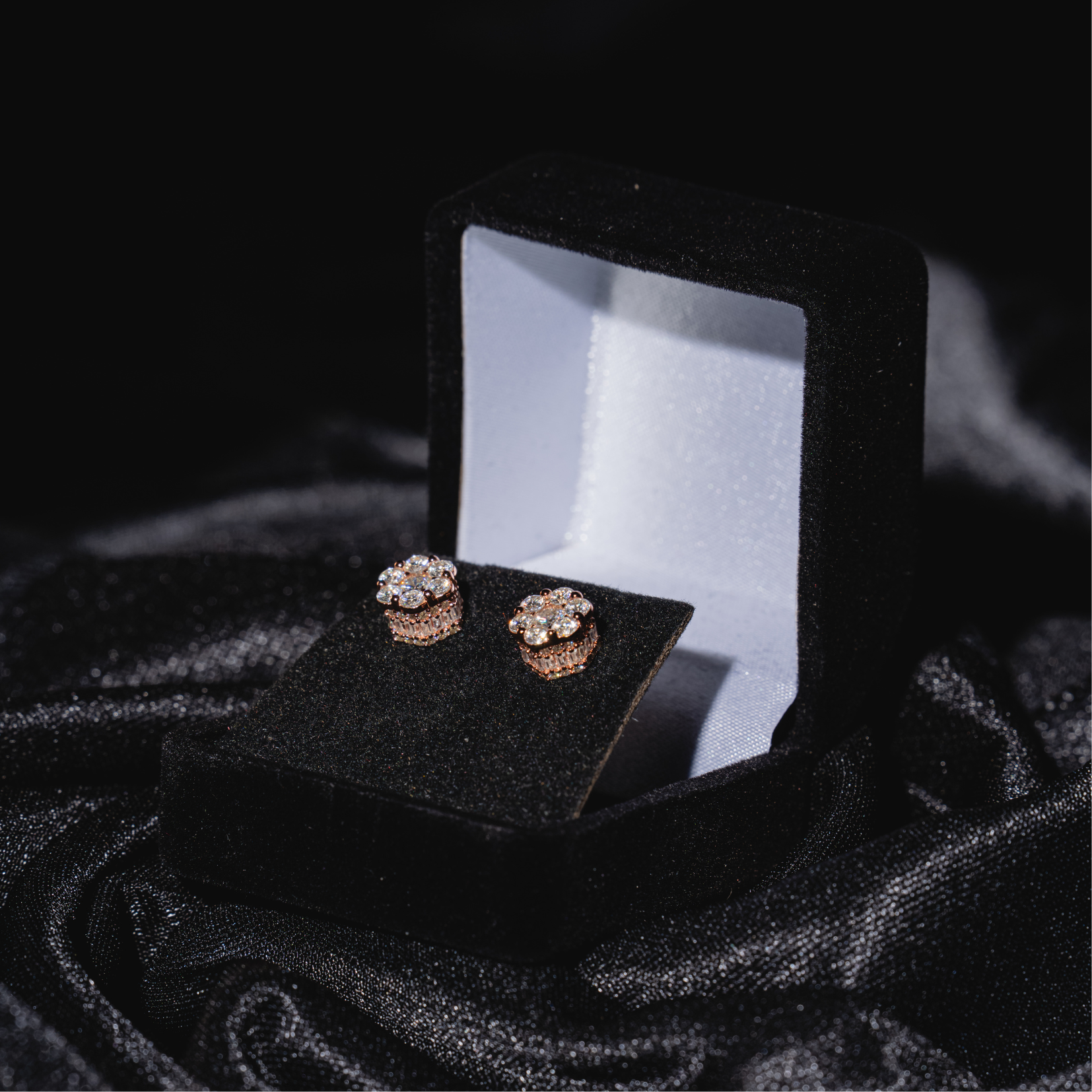3D Men Honey Comb Earrings