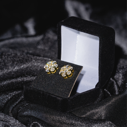 Big-Pointer Honey Comb Earrings