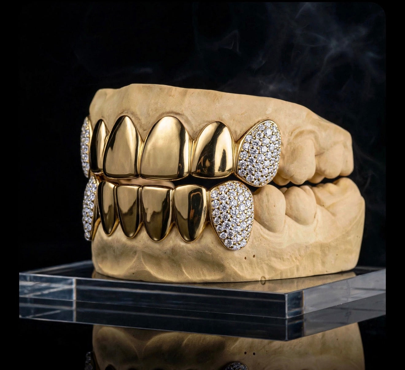 Iced Fangs Grillz, 6/6 Set