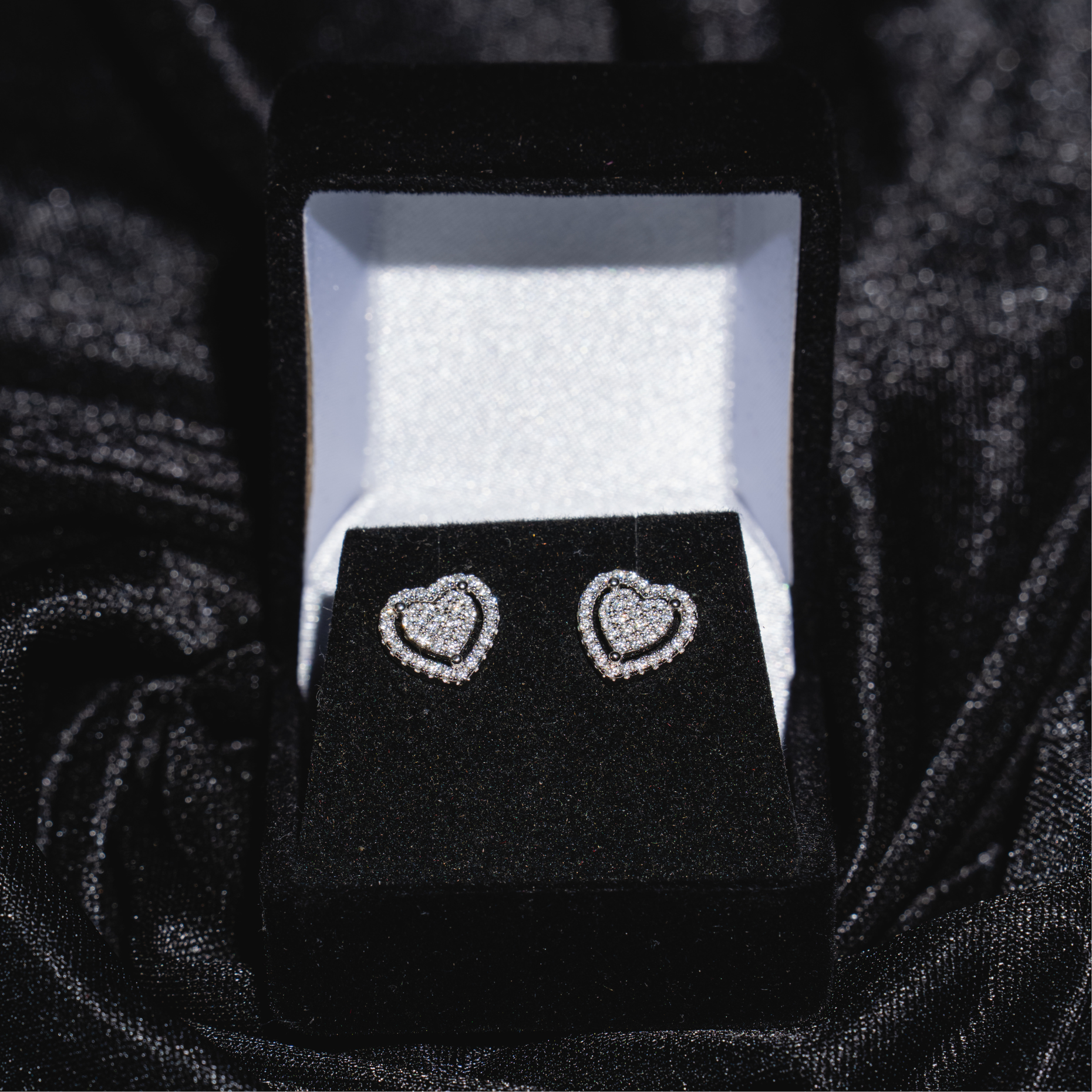 Halo Heart Earrings