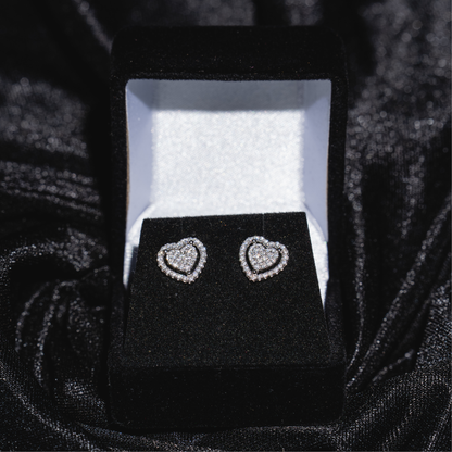 Halo Heart Earrings