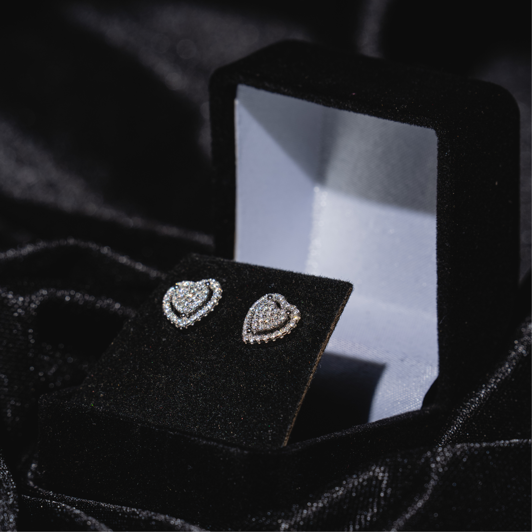 Halo Heart Earrings