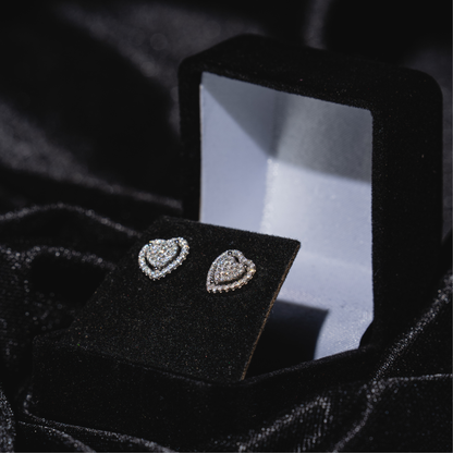 Halo Heart Earrings