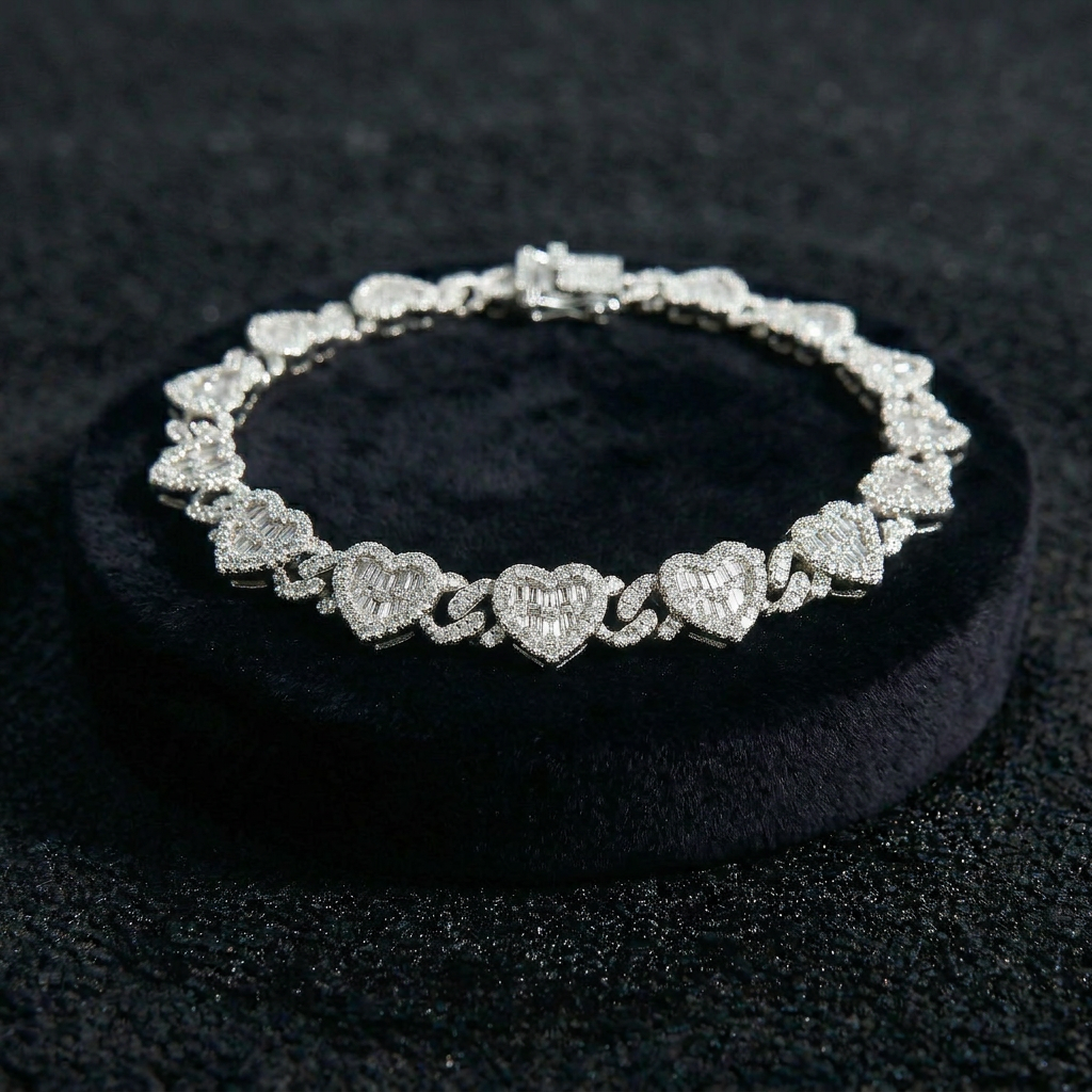 Cuban Heart Women Bracelets