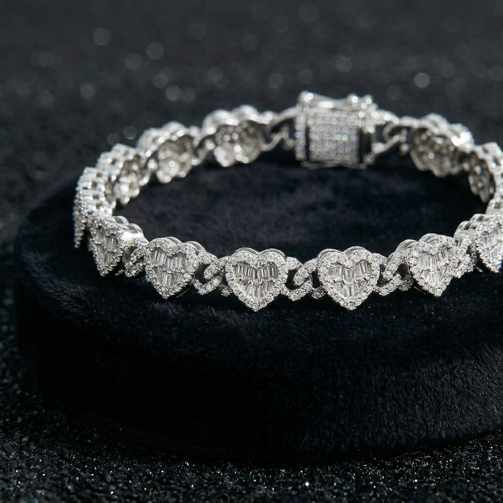Cuban Heart Women Bracelets