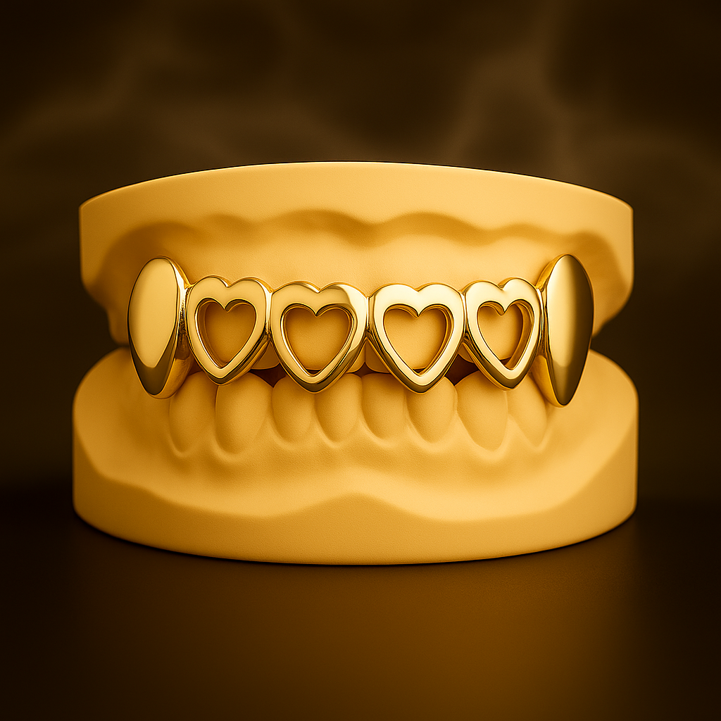 Heart Open Face Grillz