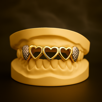 Heart Open Face Grillz