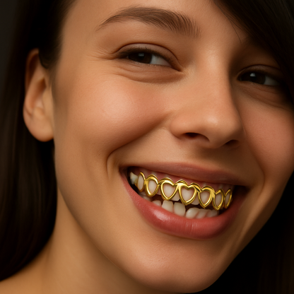 Heart Open Face Grillz