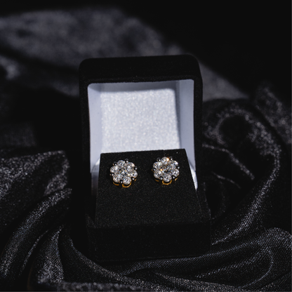 Honey Comb Earrings 8MM