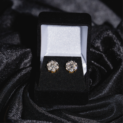 Honey Comb Earrings 8MM