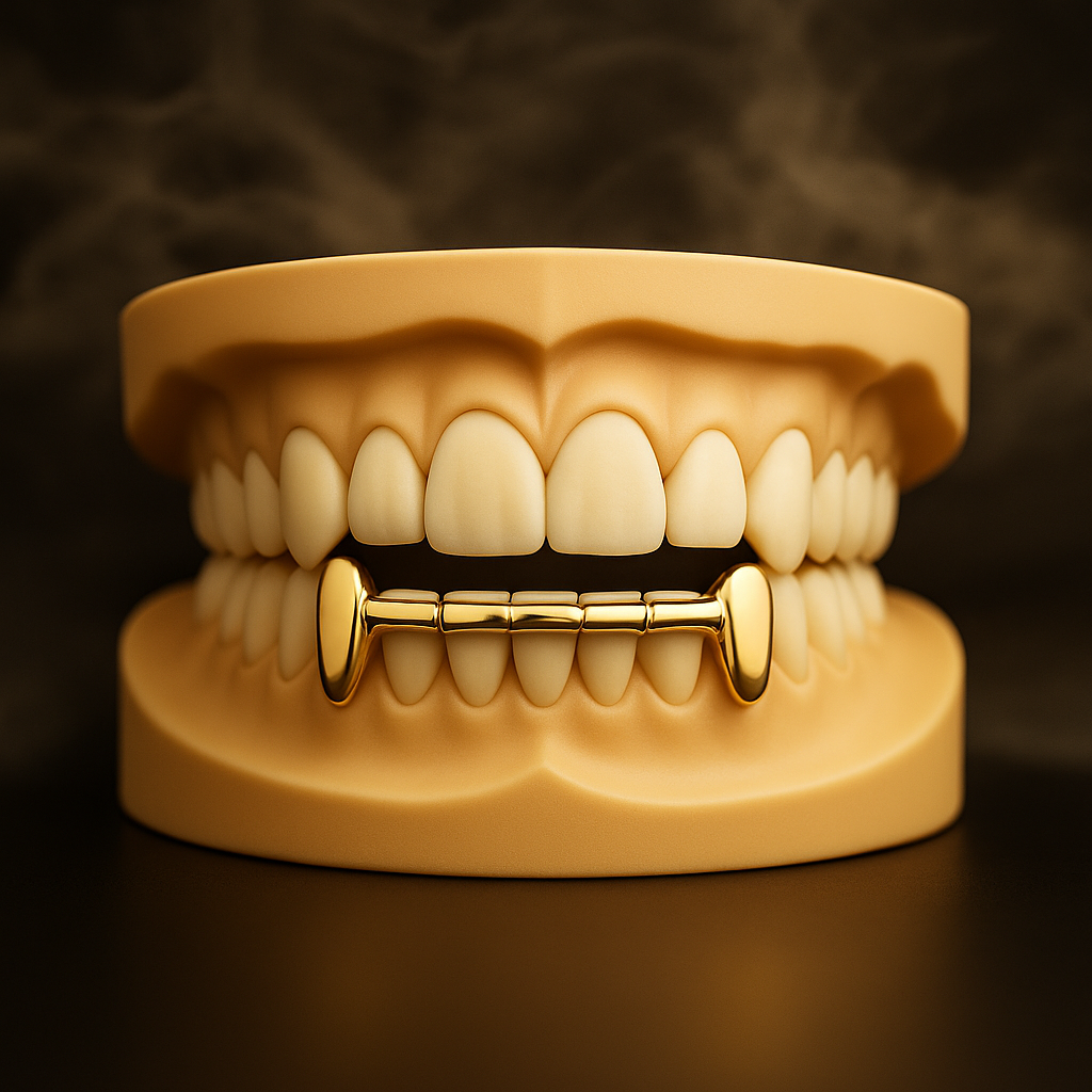 Solid 6 Teeth Connecting Bar Grillz