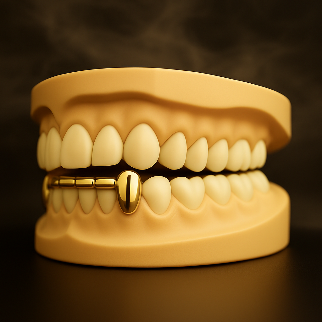 Solid 6 Teeth Connecting Bar Grillz