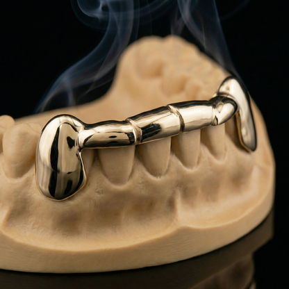 Solid 6 Teeth Connecting Bar Grillz