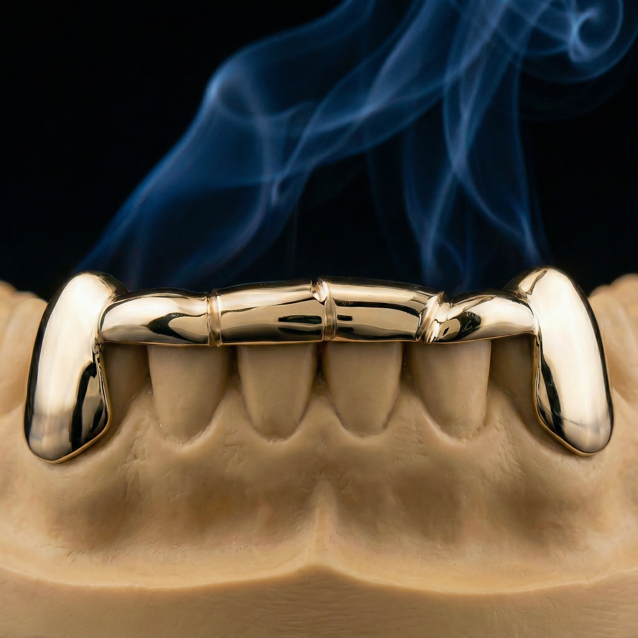 Solid 6 Teeth Connecting Bar Grillz