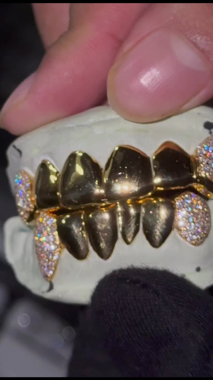 Iced Fangs Grillz, 6/6 Set